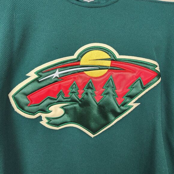 Minnesota Wild Jersey Sz 50 Embroided Jason Zucker Reebok NHL Stadium Series - Picture 3 of 16